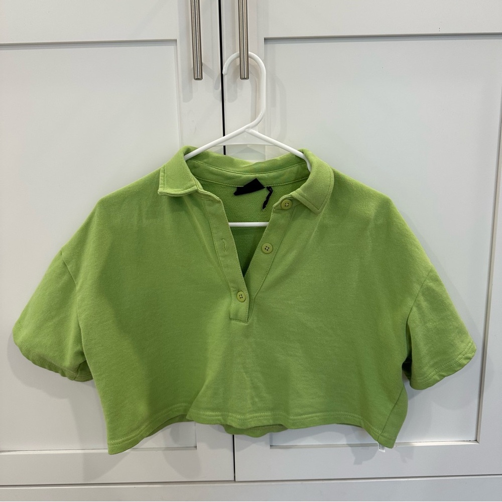 Urban Outfitters Light Green Polo Shirt